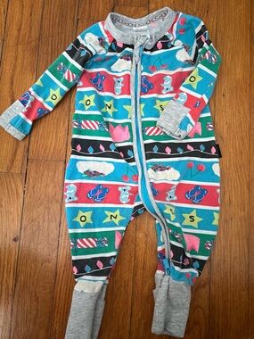 Bonds Wondersuit Multicolor Stripe Zip Footie